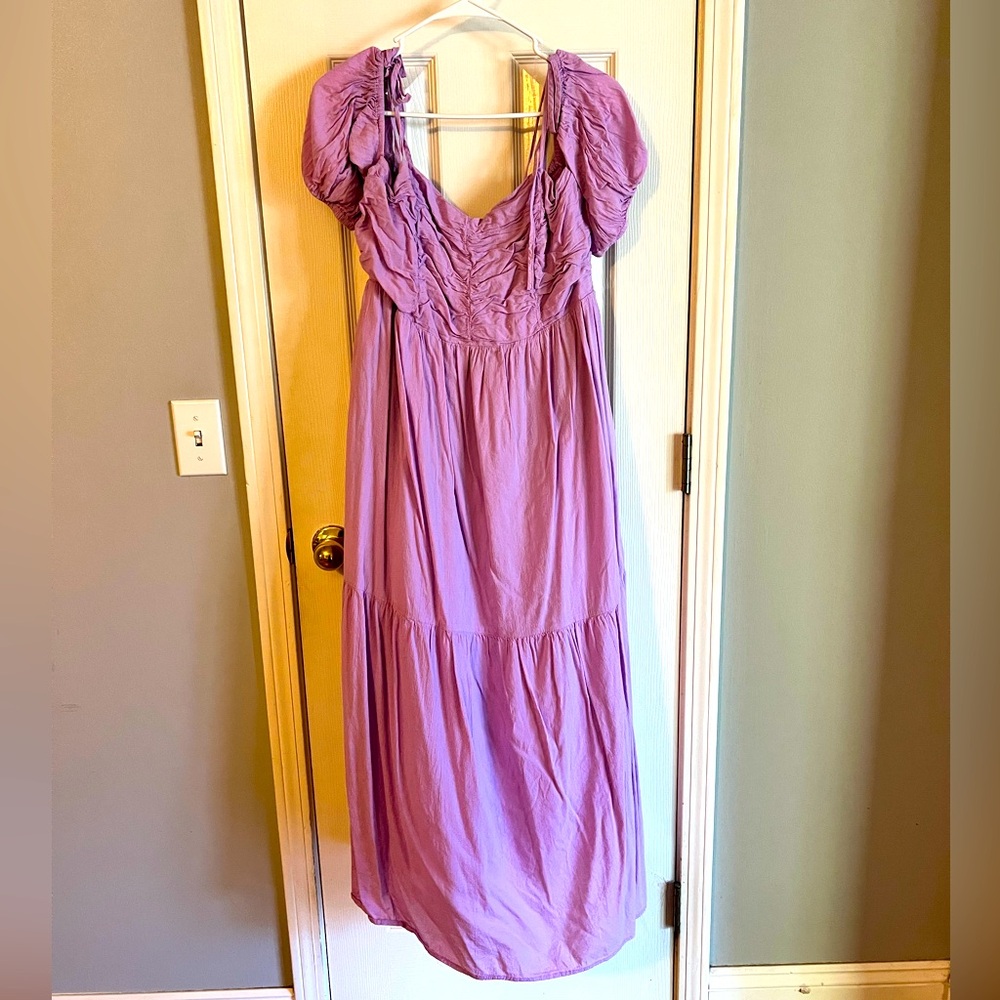 Universal Threads Lavender Off-Shoulder Dress Xl - image 4